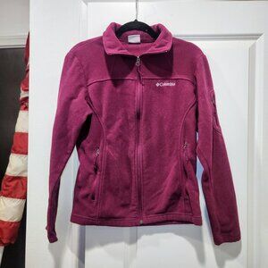 Purple Columbia Zip Fleece W Size M